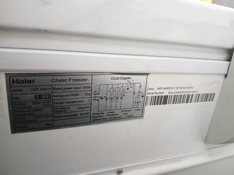 HAIER, DEEP FREEZER FULL SIZE 2 door 3