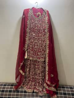 bridal and walima dress in best condition