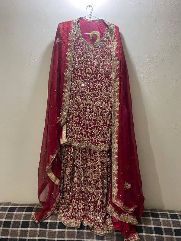 bridal and walima dress in best condition 0