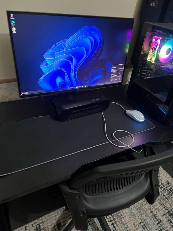 Gaming PC with monitor, desk and table for sale 1