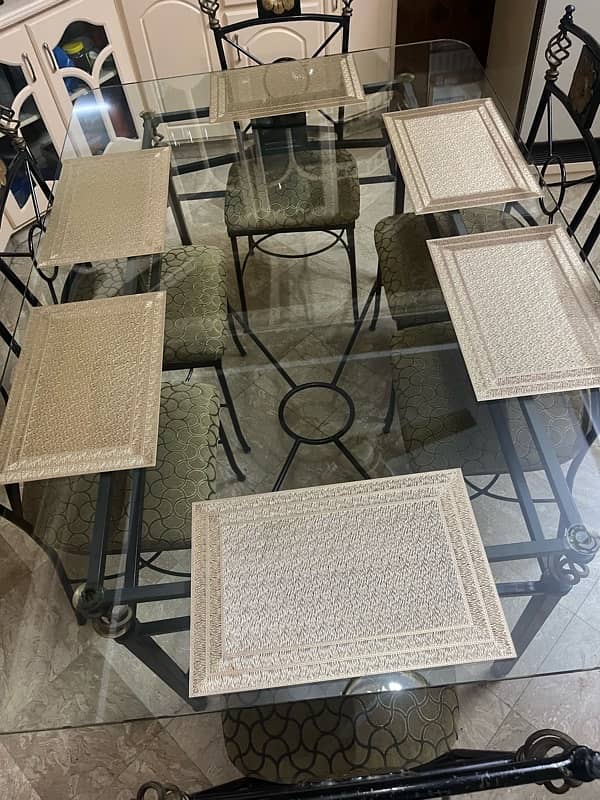 Rot Iron Dining Table for 6 persons 1