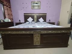 Furniture for sale, Bed with side tables, Istri and dressing tables