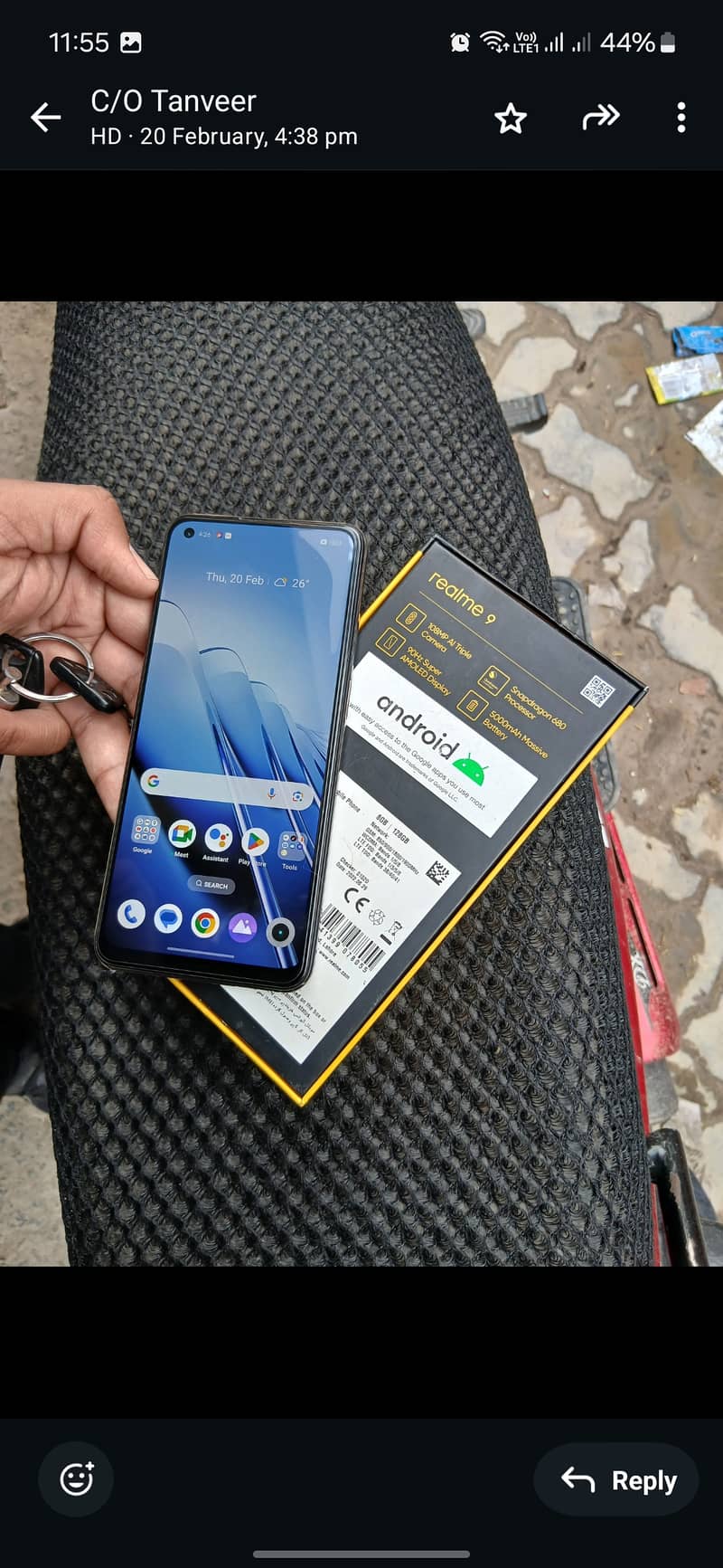 Realme 9 (8/128)GB with complete box and original charger 1