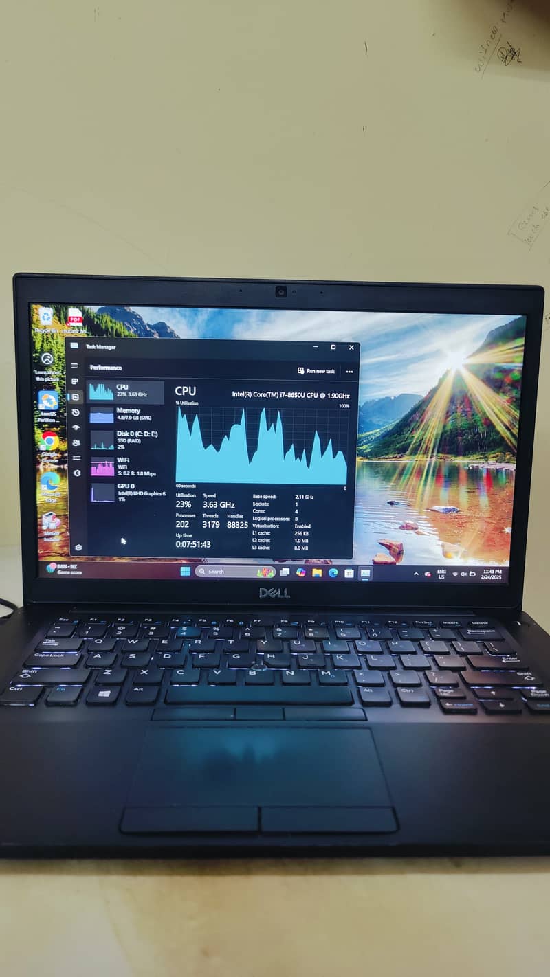  Dell Latitude 7490 | i7 8th Gen | 8GB RAM | 256GB NVMe 0