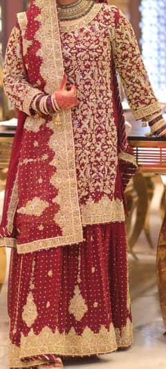 Designer Bridal Dresses (baraat 1 tone and Valima frock 2 tone)