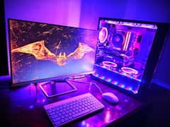 BEAST GAMING PC SETUP FOR SALE (INCL PC/MONITOR/FREE PS4 CONTROLLERS)