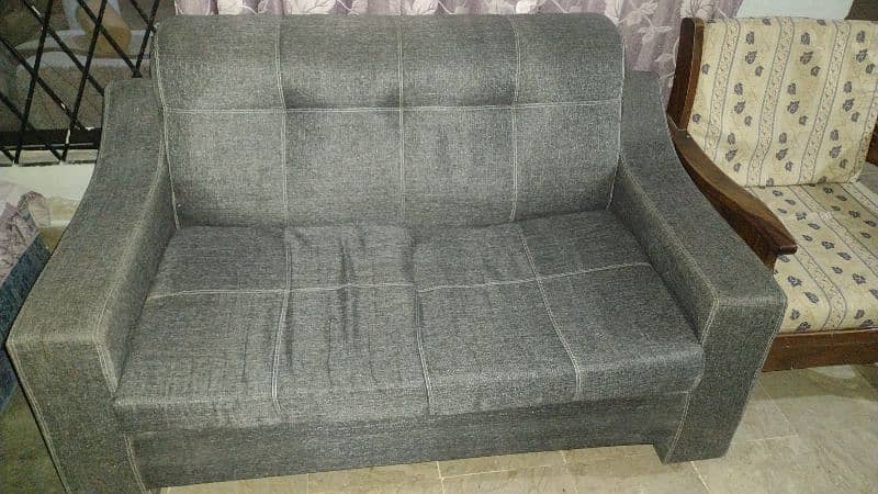 7 Seater Grey Sofa Set 5