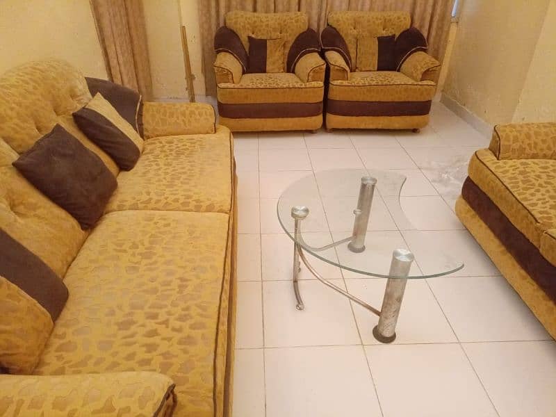 7 seater sofa set with a central table 4