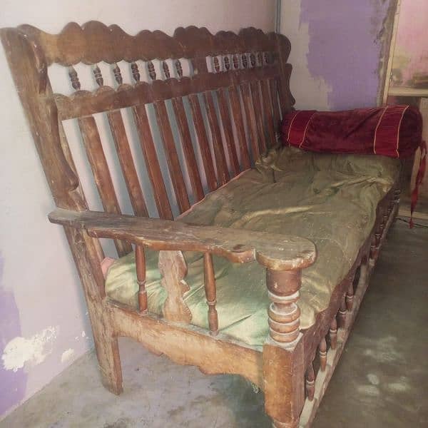 wooden sofa for sale in karachi landhi 2