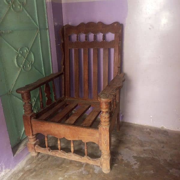 wooden sofa for sale in karachi landhi 3