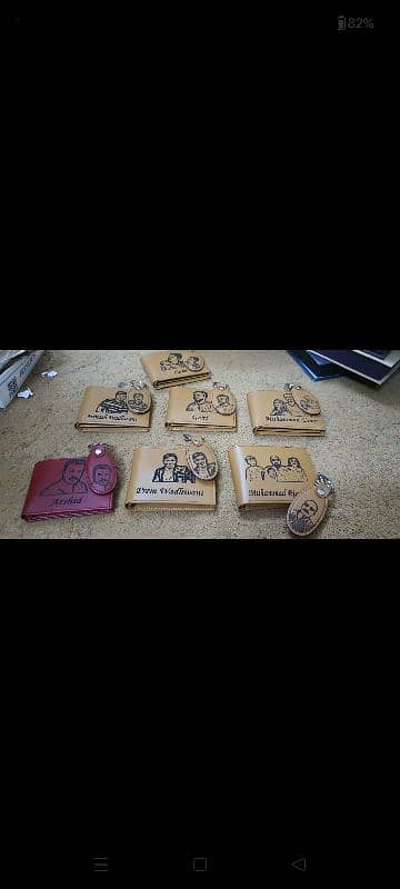 wallet keychain set 5