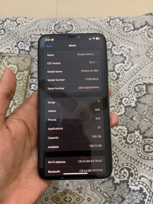 iphone xs max 256gb approved with box 7