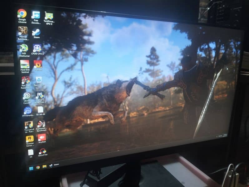 Gaming Monitor 144hz 24" inches FULL HD IPS with DC adapter 6