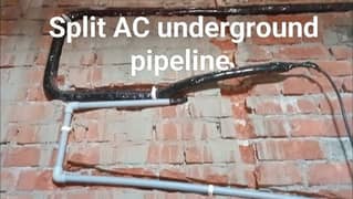 underground copper pipe