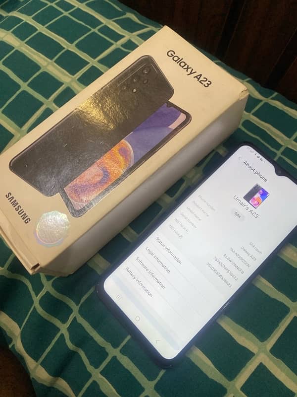 Samsung A23 6/128 GB Black Color 10/10 Condition 0