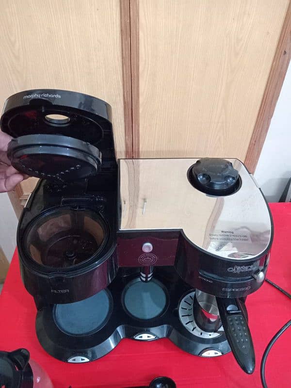 Morphy Richards 3 in 1 Filter / Cappuccino & Milk Frother Coffee Maker 7