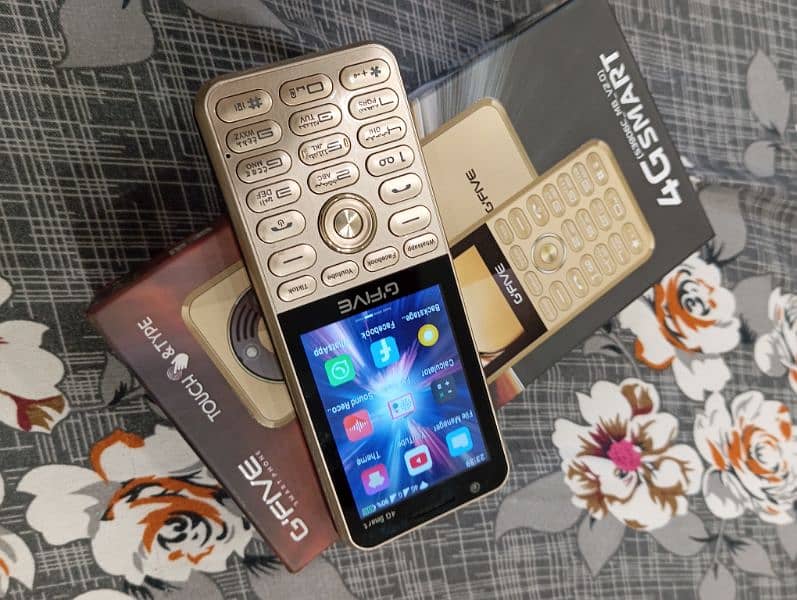 G'five 4g smart 2gb 16gb keypad mobail 10 months warranty available 0