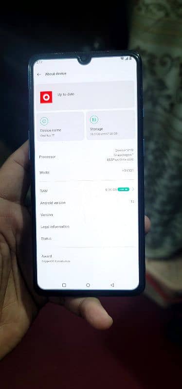 One plus 7T 8/128 Aproved Read Add First 1