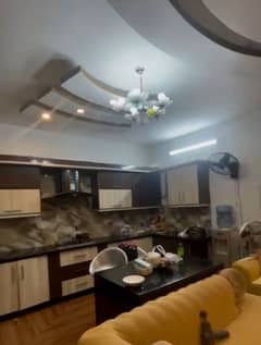 1 floor portion 4 bed dd. Mahmood villas. Boundry waal type society gulshan block 16. iftikhar estate