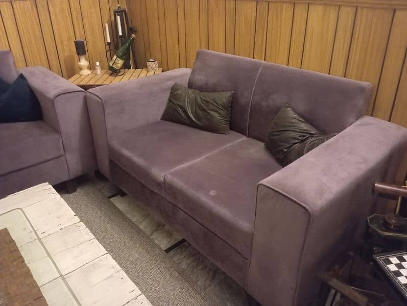 For 5 person Used 2 seater and 1 seater sofa 1