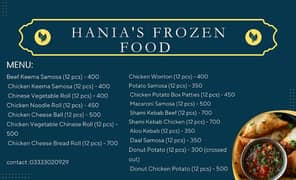 Hania's Frozen Food