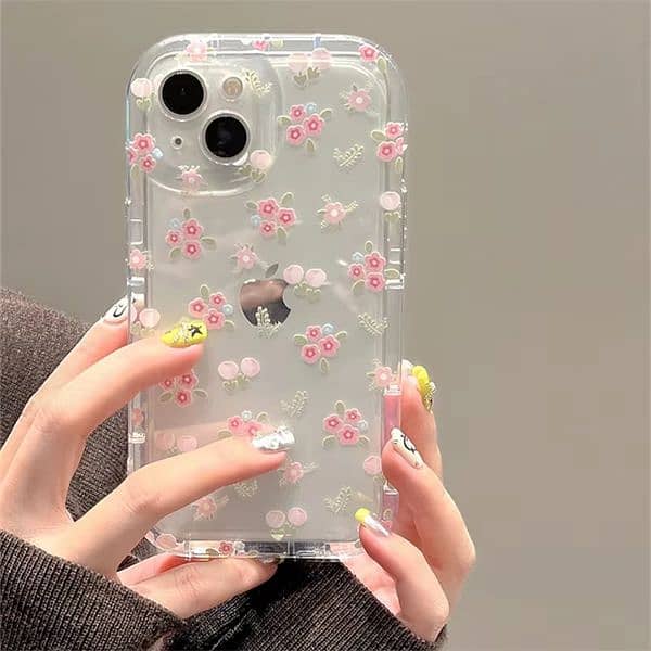 Stylish Tulip Flowers Luminous Soft Silicone Phone Case For iPhones 1