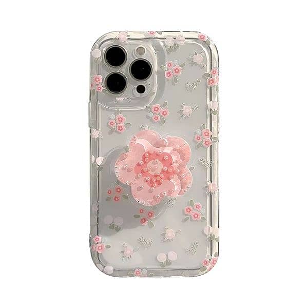 Stylish Tulip Flowers Luminous Soft Silicone Phone Case For iPhones 4