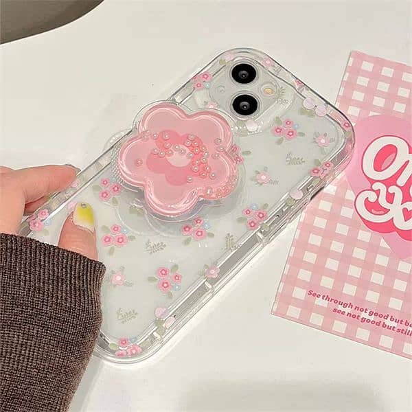 Stylish Tulip Flowers Luminous Soft Silicone Phone Case For iPhones 5