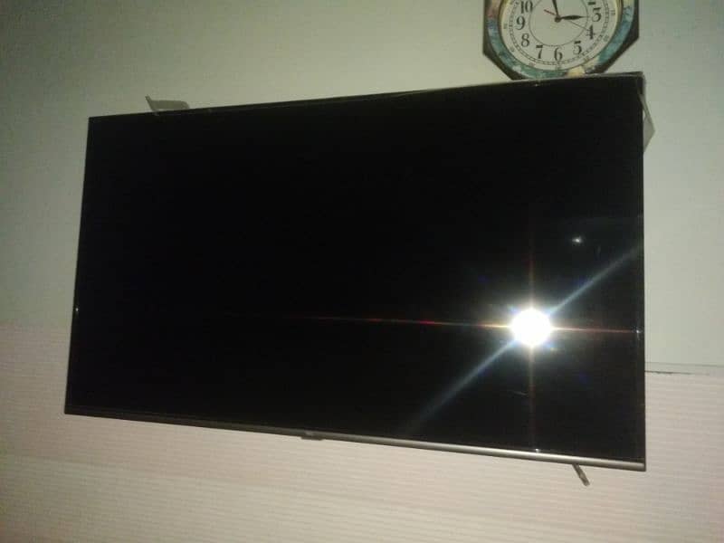 urgent sale TCL led 55 inch with box (panel Damage broken) 0