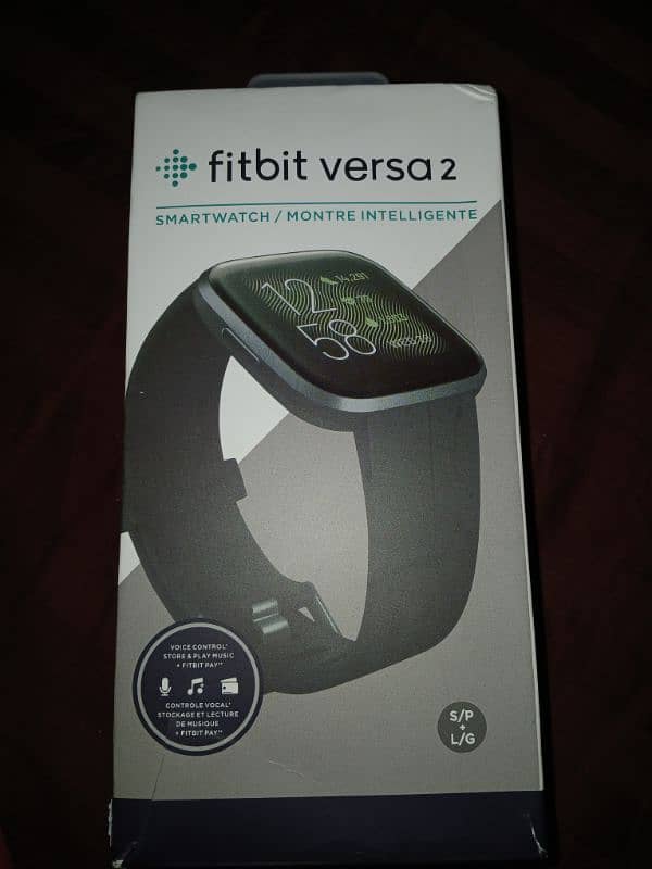 Fitbit Versa 2 Smartwatch carbon aluminium case 2