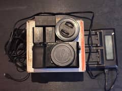 Sony a6100 with kit lens 16-50mm, 2 betters, charger and 64 GB SD card