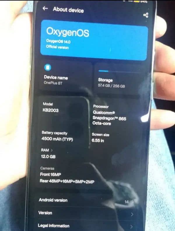 OnePlus 8t 12/256 gb no any fult 2