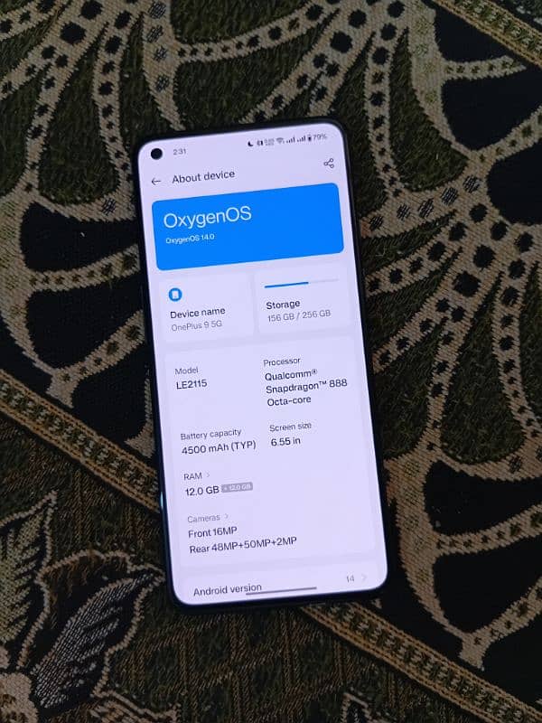 oneplus 9 12/256 dual physical approved 2