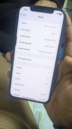 iphone 12 pro non PTA 256GB for sale