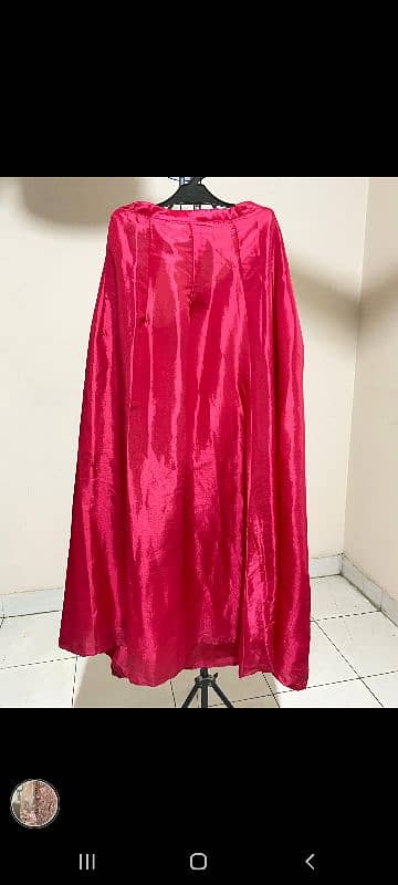 pink crimson party wear dress 2