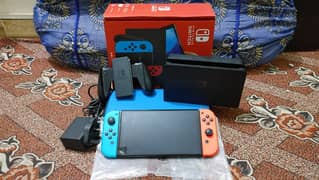 Nintendo switch oled jailbreak 128gb with boxe complte 15 games instal