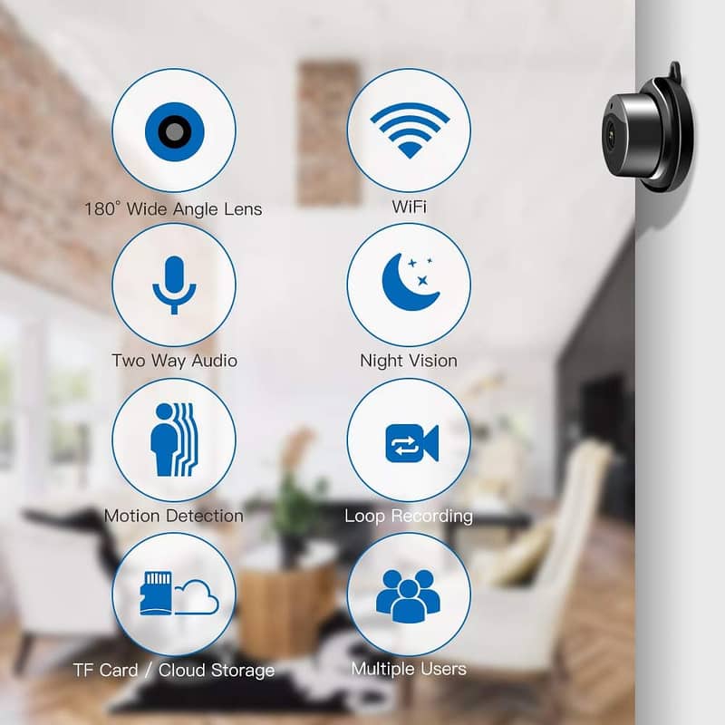 V380 Home Security Camera,WiFi Camera 1080P Night,3000mAh Rechargeable 3