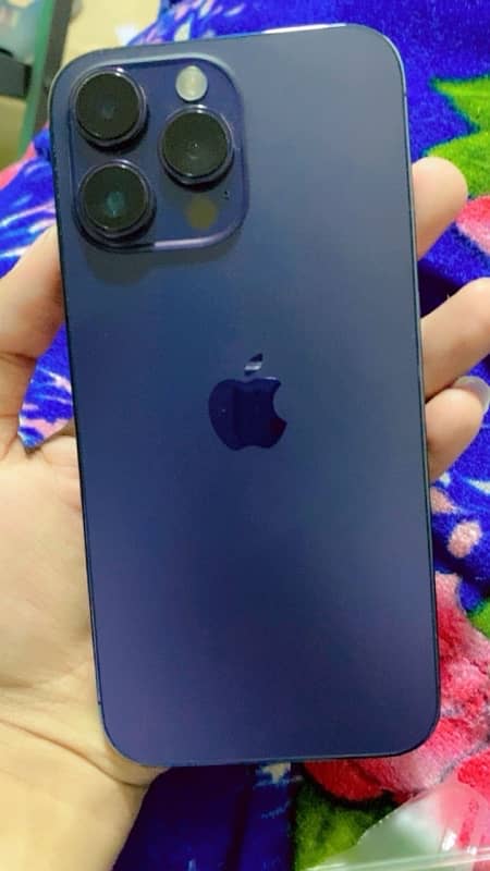 i phone 14 pro max non pta 3.5 month sim time 03074410998 deep purple 5