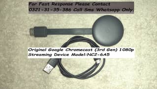 original google chromecast 3rd gen