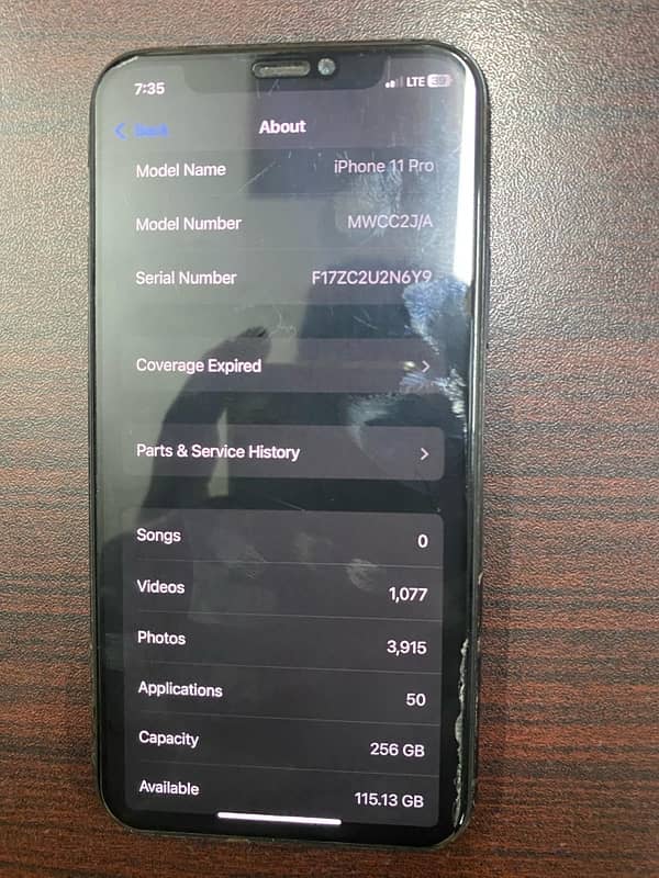 iPhone 11 pro PTA Approved 256 gb mint condition 5