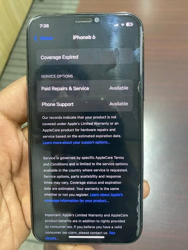 iPhone 11 pro PTA Approved 256 gb mint condition 6