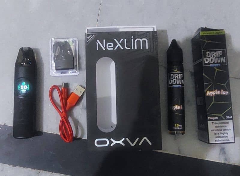 Oxva Nexlim 40Watt Vape Device With Apple Ice Falvour 0