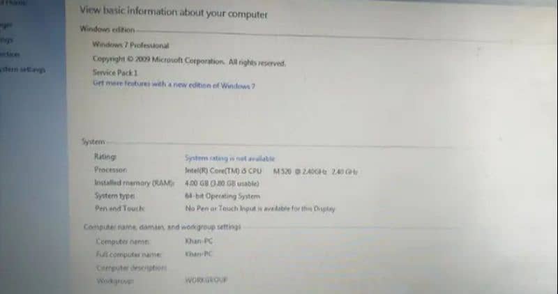 Lenavo T510 Laptop  {Core i5  1st Generation} 1