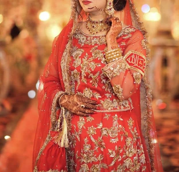 Barat Bridal Dress lahnga and choli 1