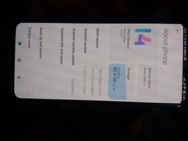 Redmi note 11 hai pro NHI h 1