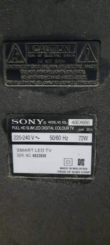 original Sony 40 inch LED TV 100 percent ok new condition No even open 13