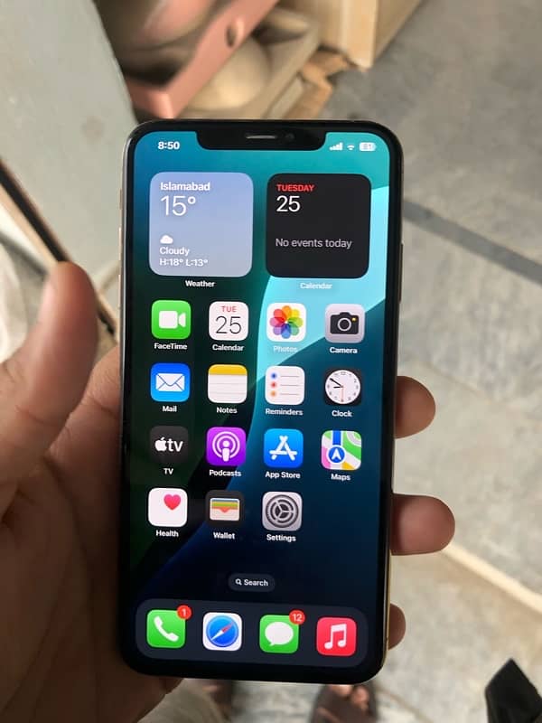 iphone xsmax 256 gb singal sim pta approved 2