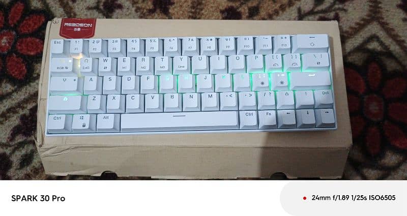 mini gaming RGB keyboard fully new 10/10 4