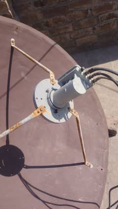 dish antena with recever remote