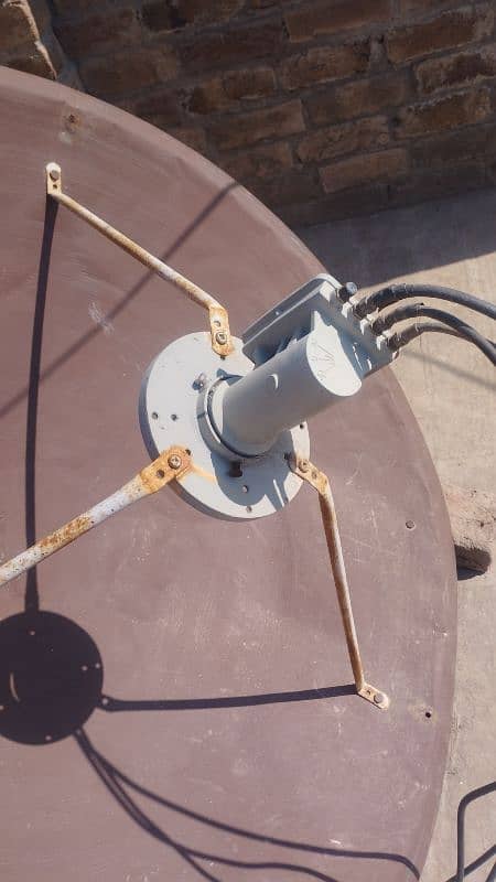 dish antena with recever remote 0